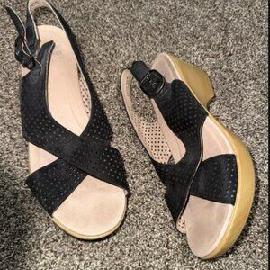 Dansko Jacinto leather wedge size 39